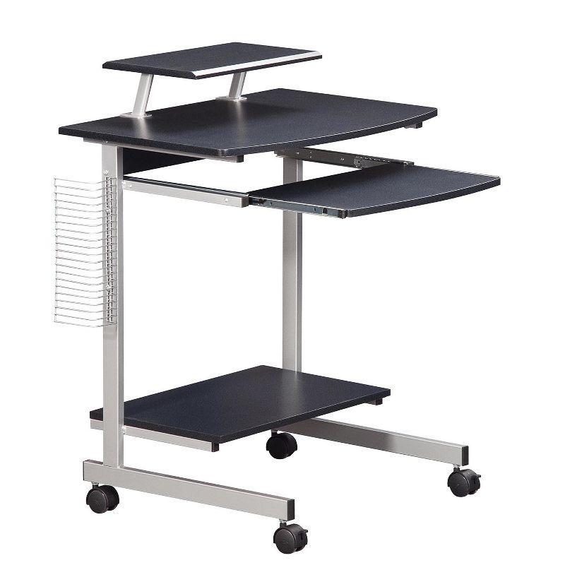 Techni Mobili Solid Wood Top Metal Base Standing Desk