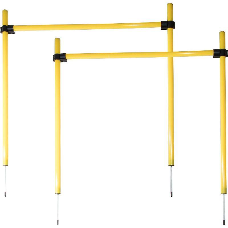 Yellow Collapsible Agility Dog Training Hurdle Kit