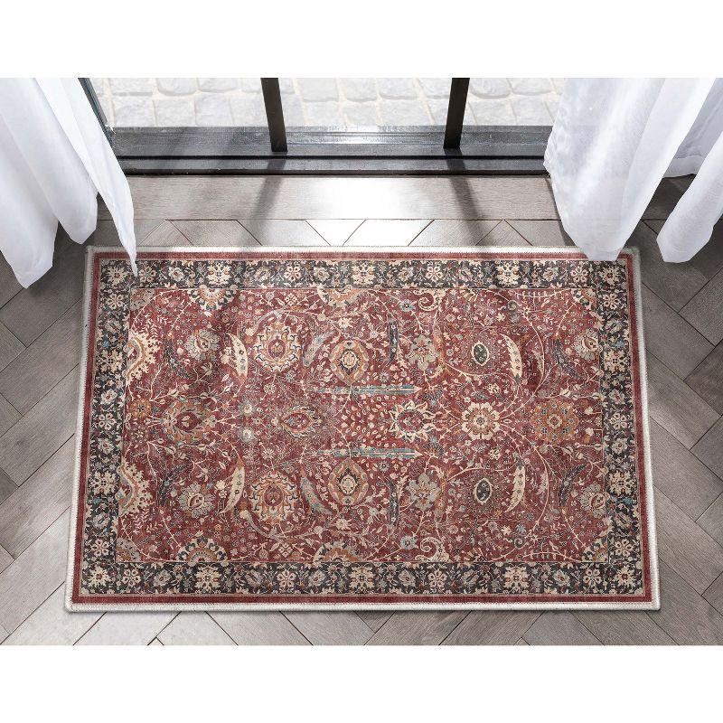 Asha Oriental Persian Flat-Weave Red Rug