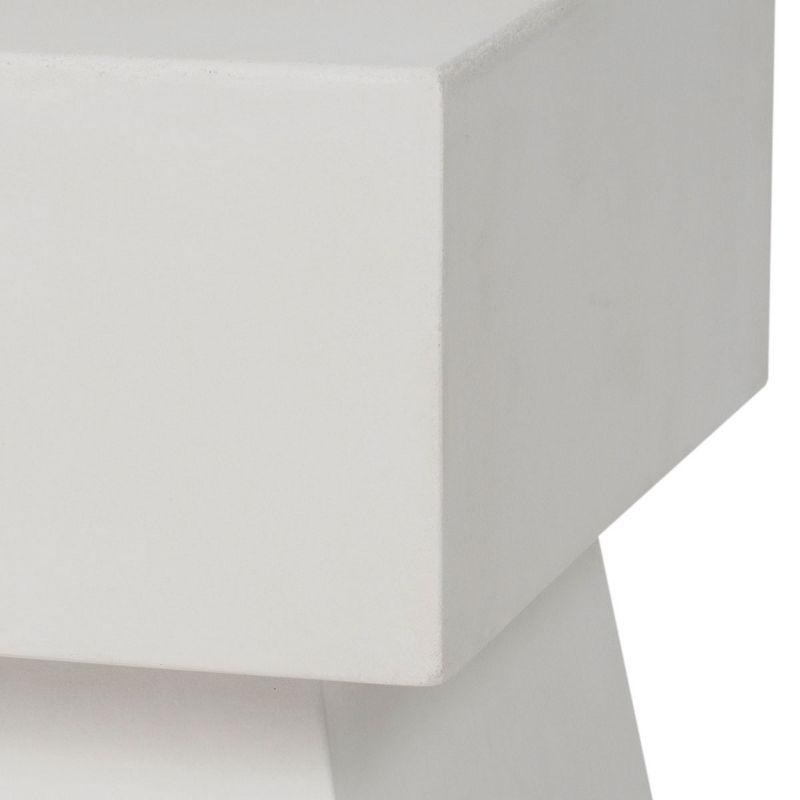 Zen Indoor/Outdoor Mushroom Modern Concrete 181 Inch H Indoor/Outdoor Accent Table - Ivory - Safavieh