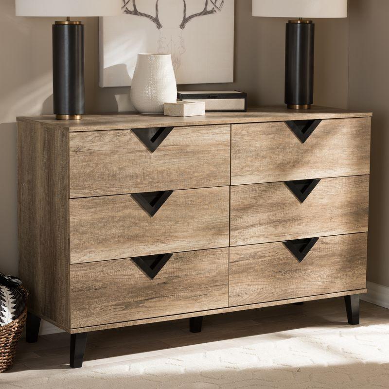 Wales Modern and Contemporary Wood Chest Light Brown - Baxton Studio