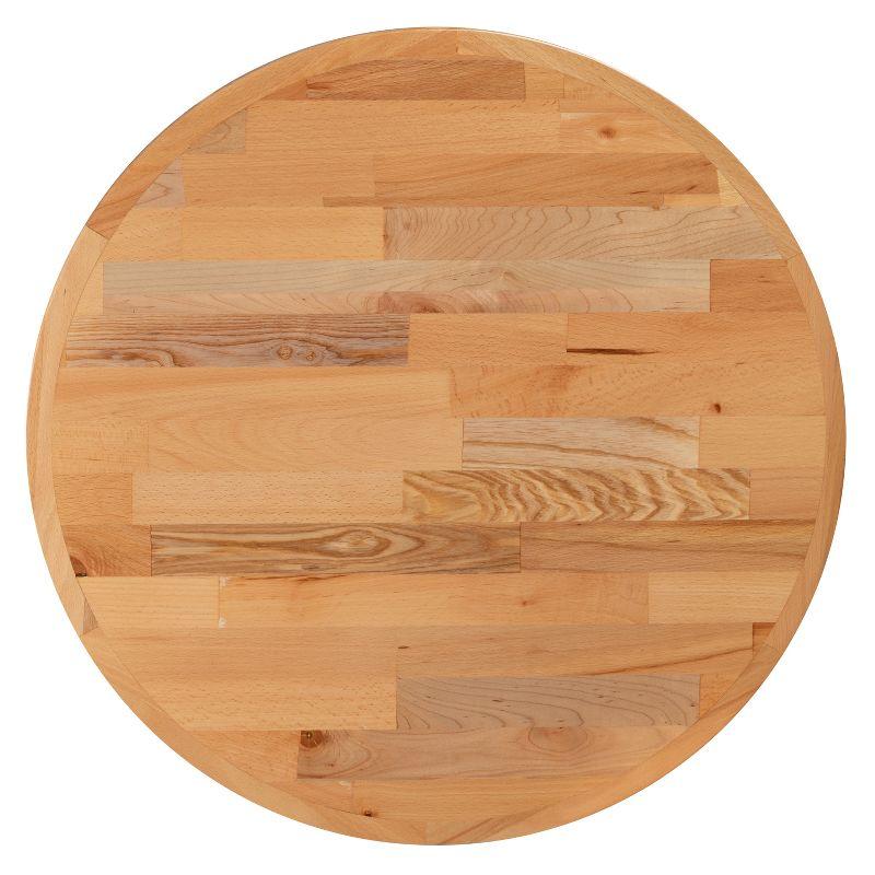 Mayfair Round Butcher Block Style Table Top - Restaurant Table Top