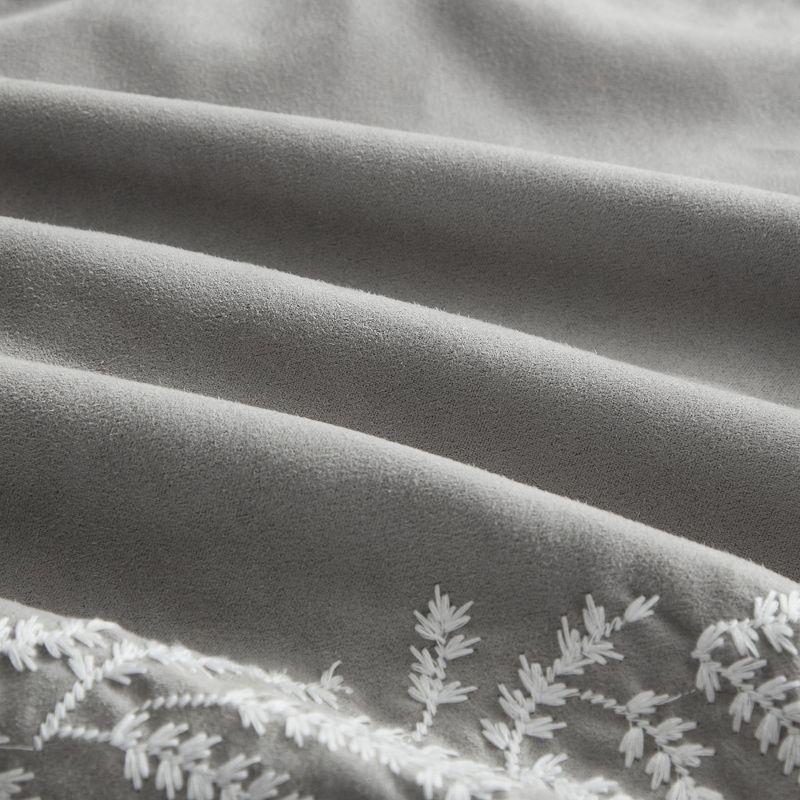 Sweet Home Collection Salerno 7 Piece Faux Suede Elegant Bedding Set By Sweet Home Collection