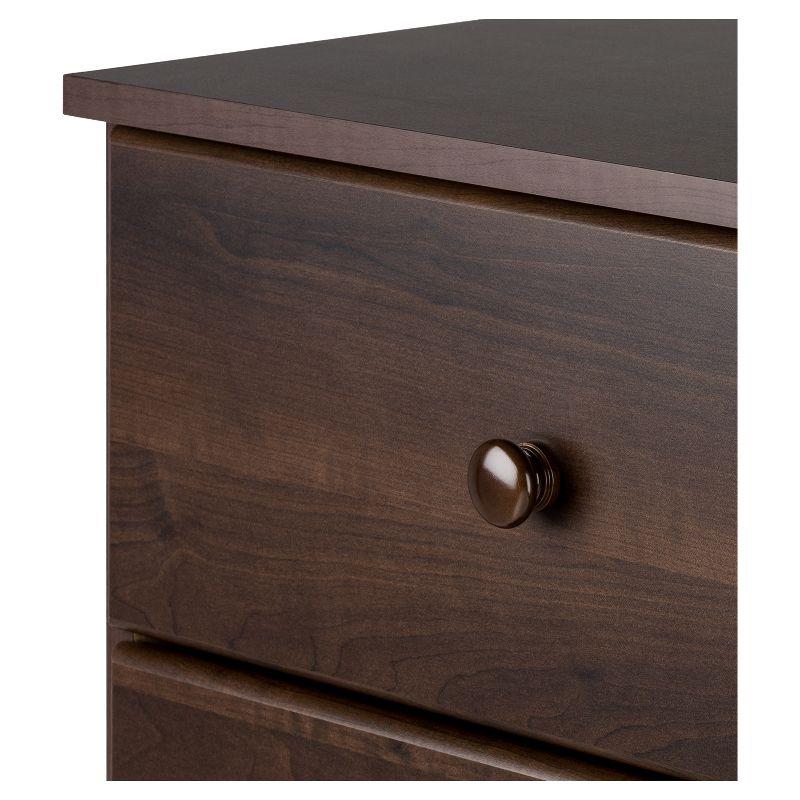 Astrid Espresso 4-Drawer Vertical Wood Dresser