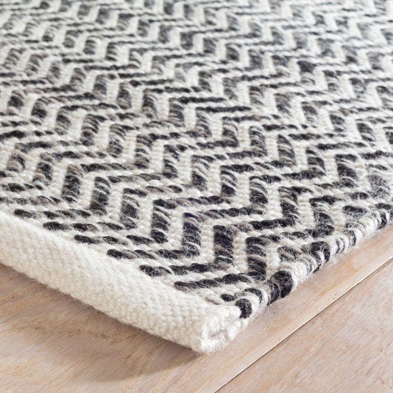 Coastal Black Handwoven Indoor/Outdoor Rug