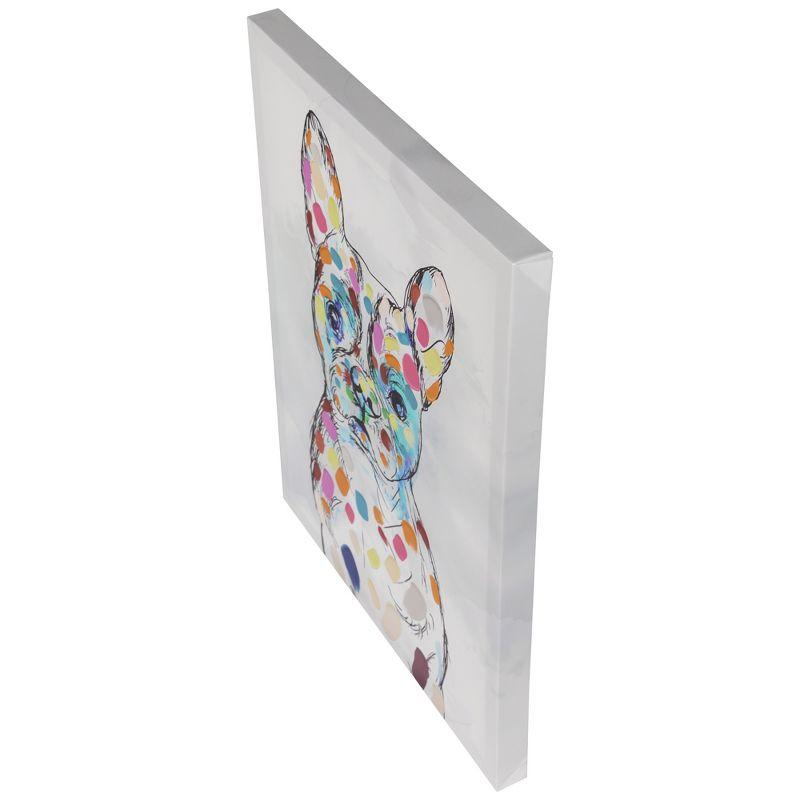 Northlight French Bulldog Watercolor Canvas Wall Art - 19.5" x 15.75"