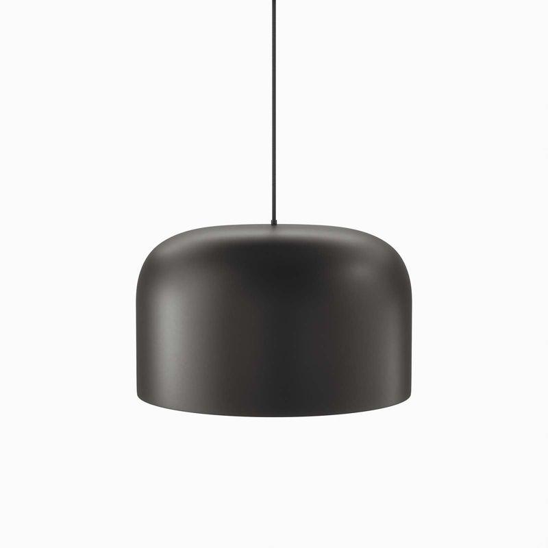 Contemporary Black Bowl LED Pendant Light for Indoor/Outdoor