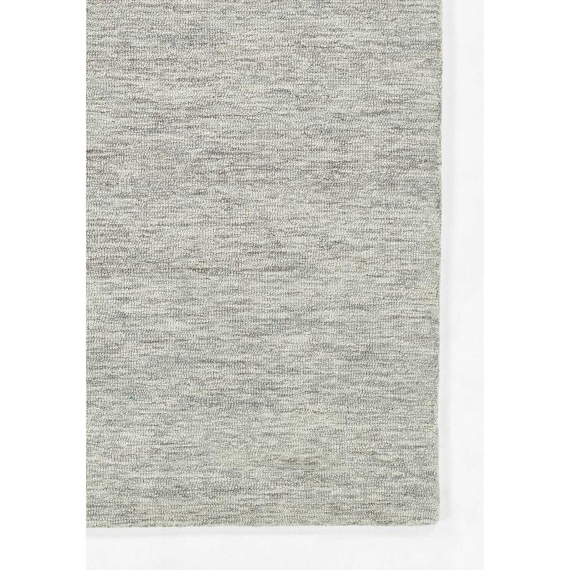 Momeni 5'x8' James Solid Handtufted Area Rug Light Gray: Wool, Low Pile, Rectangle, Indoor, Vacuum Care