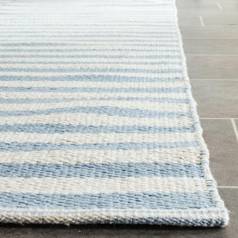 Montauk MTK715 Hand Woven Indoor Area Rug - Ivory/Light Blue - 5'x7' - Safavieh