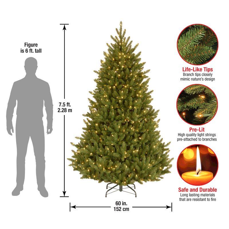 7.5' Prelit Natural Fraser Fir Artificial Christmas Tree Clear Lights - National Tree Company