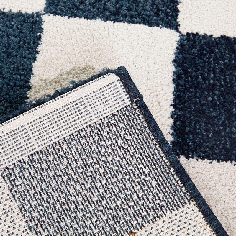 Balta Rugs 5'3"x7' Conovici Geometric Teen Rug Blue: Stain-Resistant, Low Pile, Machine Made, OEKO-TEX Certified