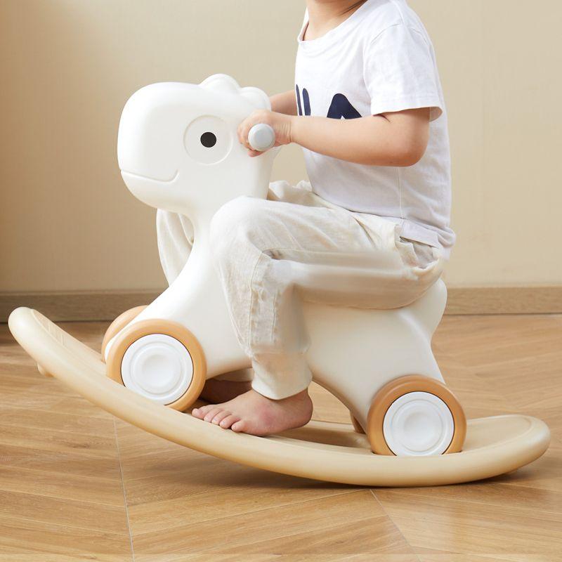 VEVOR 3 in 1 Rocking Horse for Toddlers 1-3 Years, Baby Rocking Horse with Detachable Balance Board and 4 Smooth Wheels