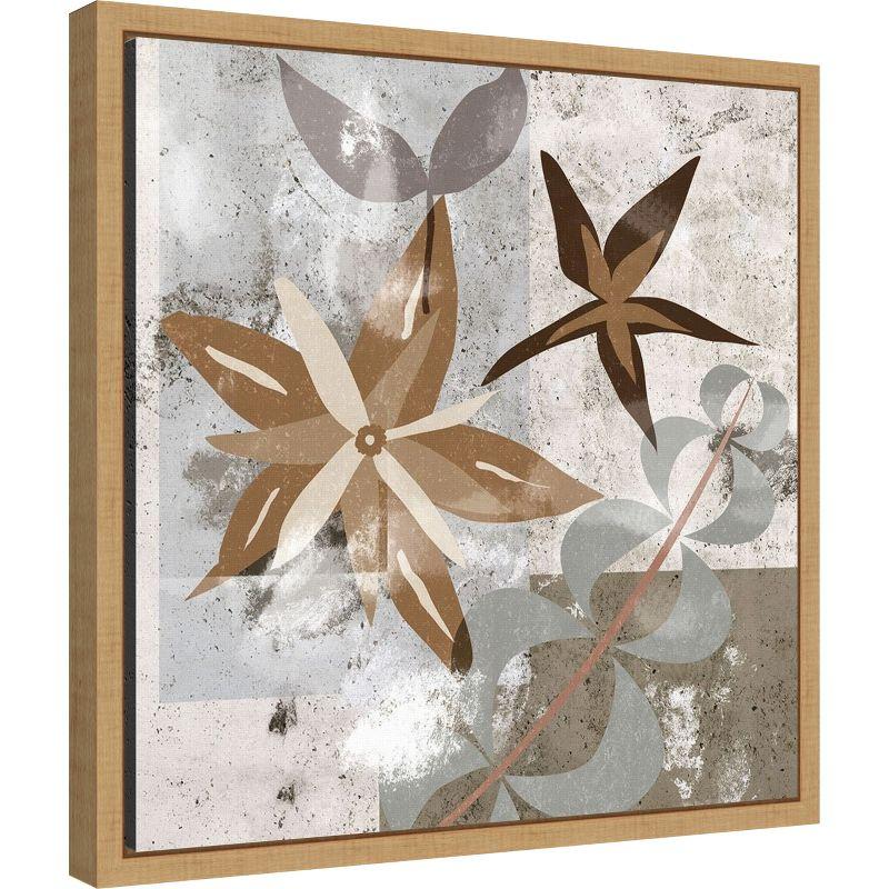 Amanti Art Autumn Forest Flowers II by Melissa Wang Canvas Wall Art Print Framed 16 x 16-in.