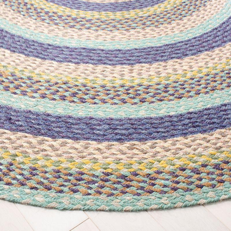 Cape Cod CAP241 Hand Woven Area Rug - Blue/Green - 4' round - Safavieh.