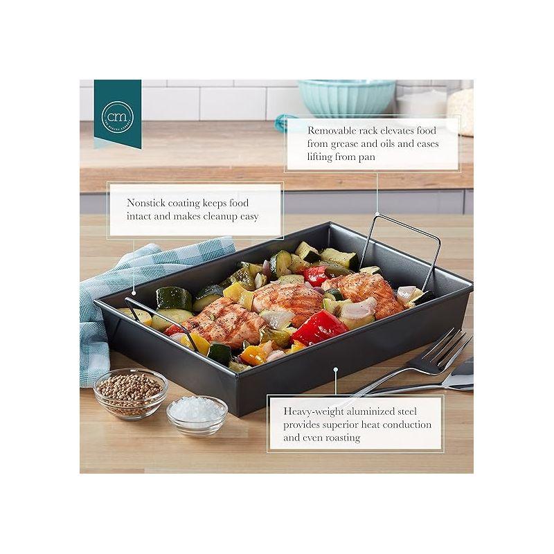 Chicago Metallic Chicago Metallic Professional 13-Inch Non-Stick Roast Pan With Rack