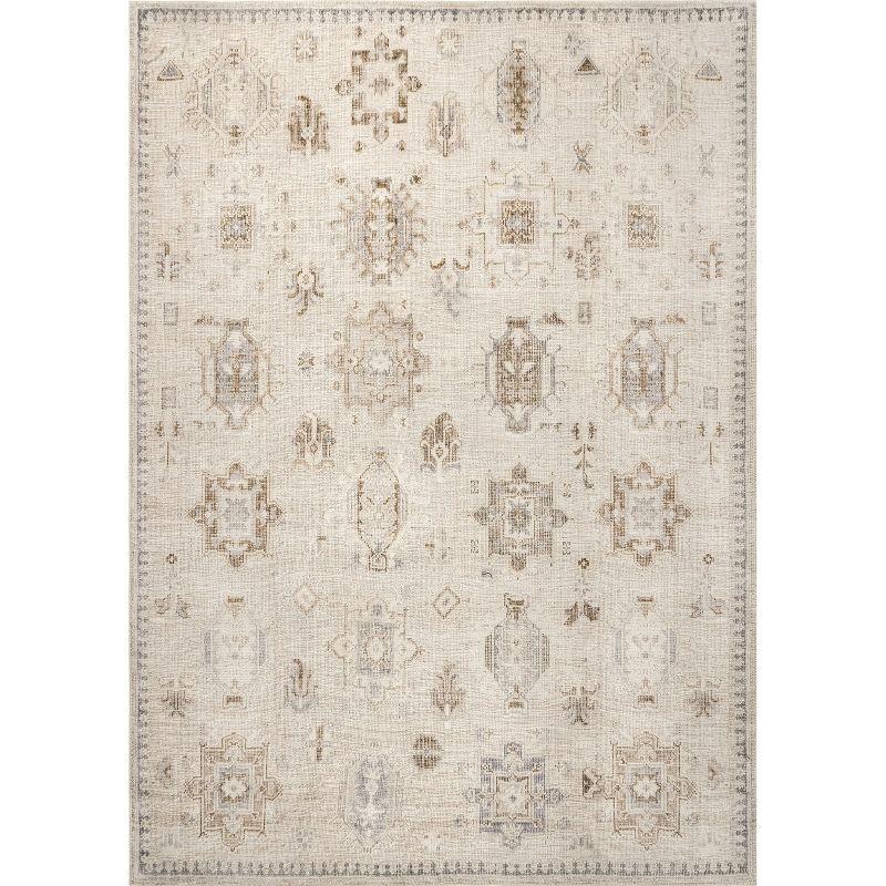 Nuloom Krystin Distressed Machine Washable Indoor Area Rug