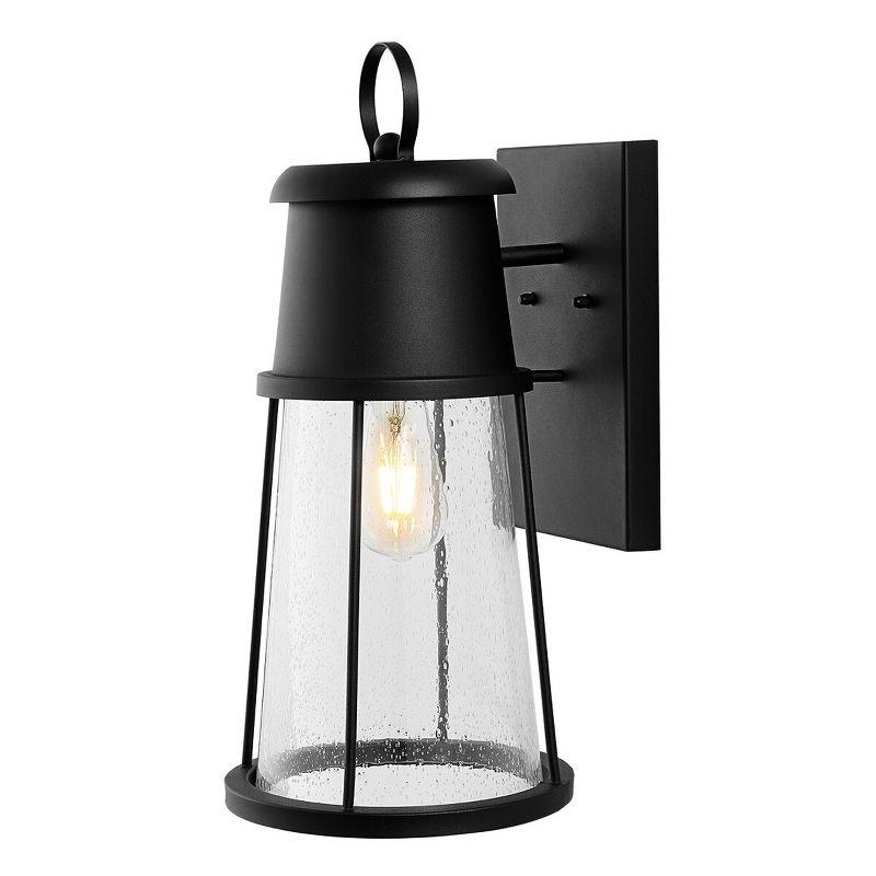 Laela Outdoor Wall Sconce Lights (Set of 2)/Black - Black - Safavieh.