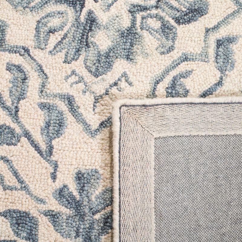Dip Dye DDY901 Hand Tufted Indoor Accent Rug - Blue/Ivory - 3'x3' - Safavieh