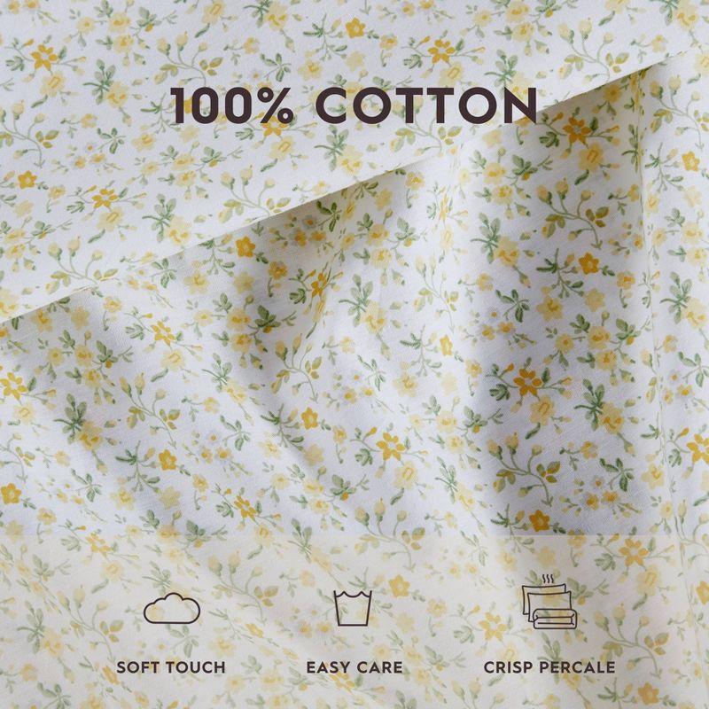 Laura Ashley Laura Ashley Printed Cotton Percale Sheet Set