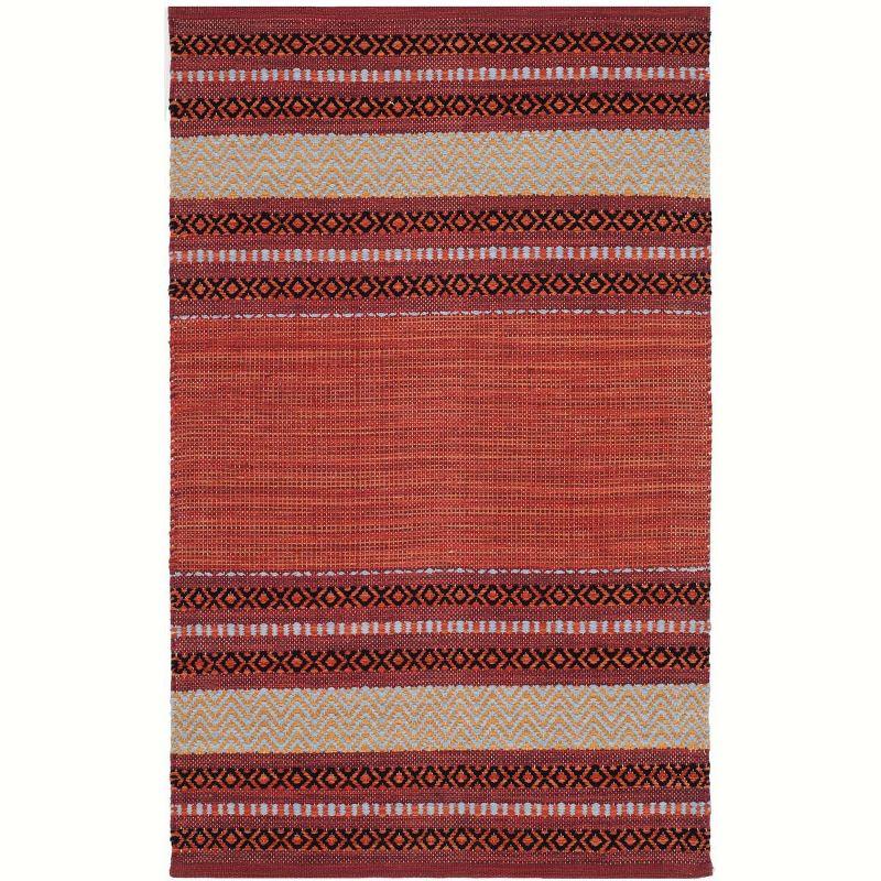 Montauk MTK214 Hand Woven Indoor Accent Rug - Red/Ivory - 2'6"x4' - Safavieh