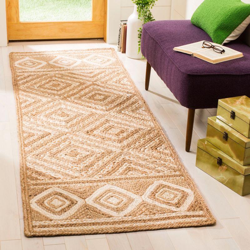 Natural Fiber NF185 Hand Woven Indoor Runner - Natural/Ivory - 2'6"x12' - Safavieh