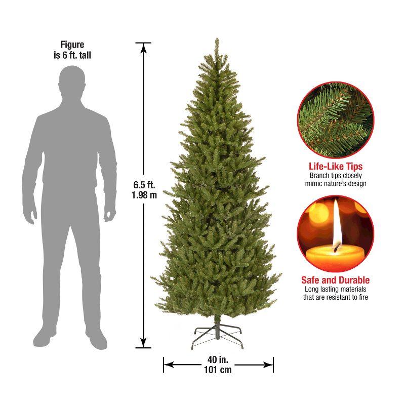 Unlit Slim Natural Fraser Fir Artificial Christmas Tree - National Tree Company