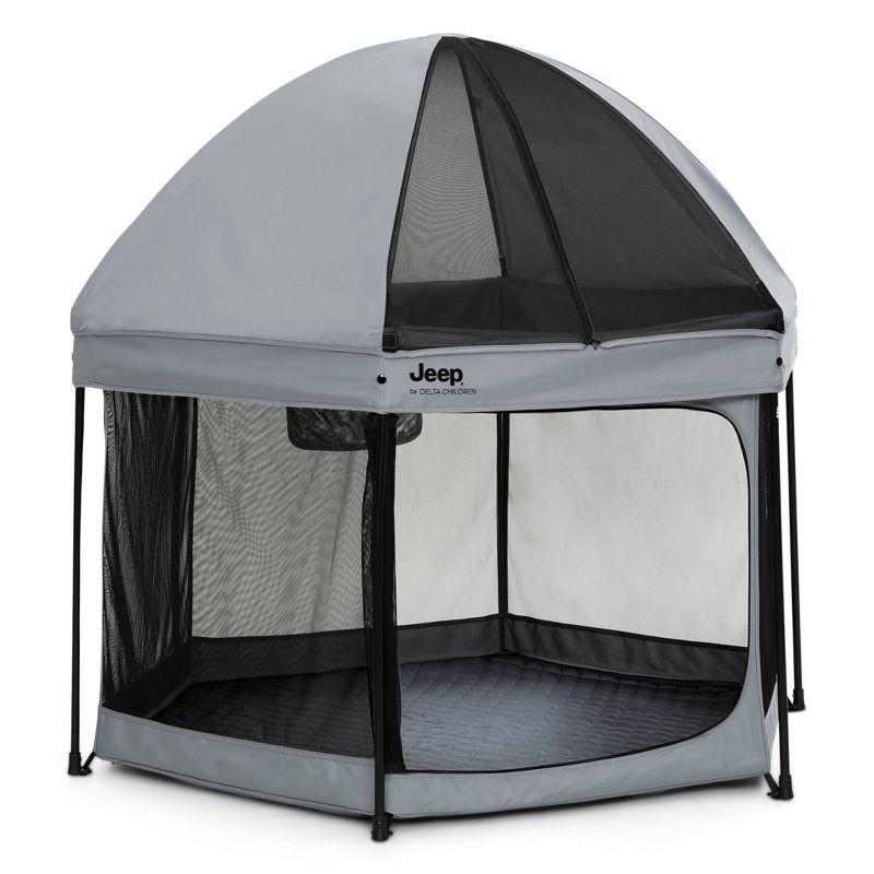 Jeep Hexagon Pop Up Playard with Removable Canopy