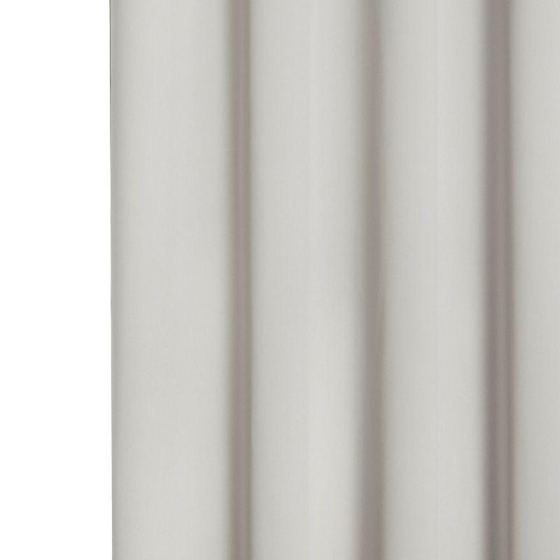 Kate Aurora Hotel Living 2 Pack 100% Blackout Grommet Top Ivory Beige Curtain Panels