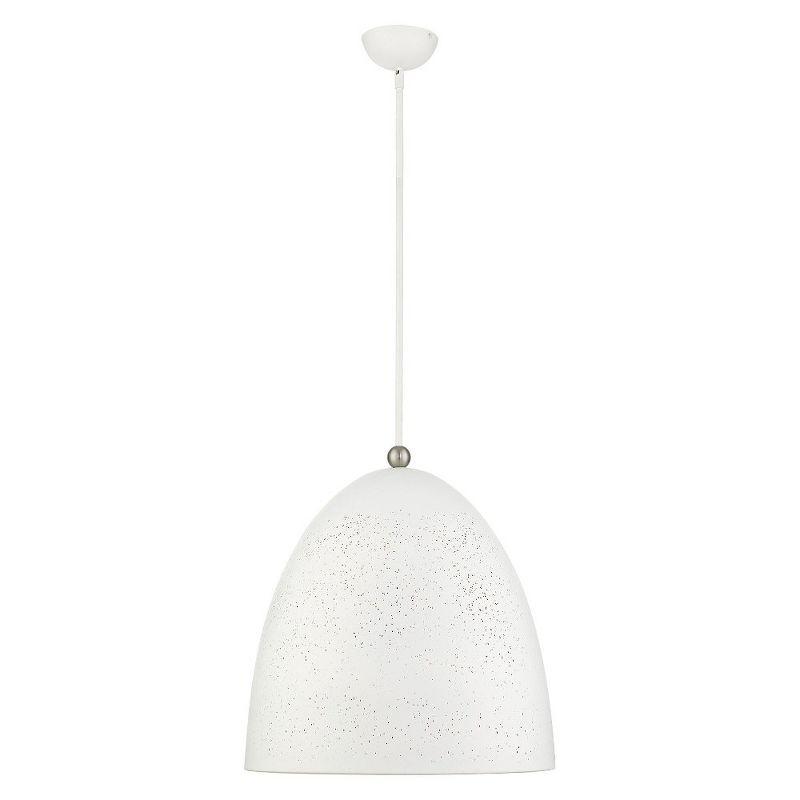 Livex Lighting Arlington 3 - Light Pendant in  White/Brushed Nickel