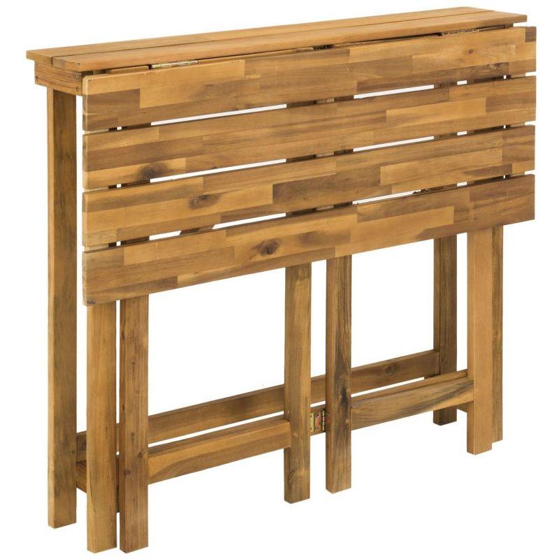 Wilton Balcony Corner Lounge - Indoor/Outdoor - PAT6754 - Teak Brown/Beige - Safavieh