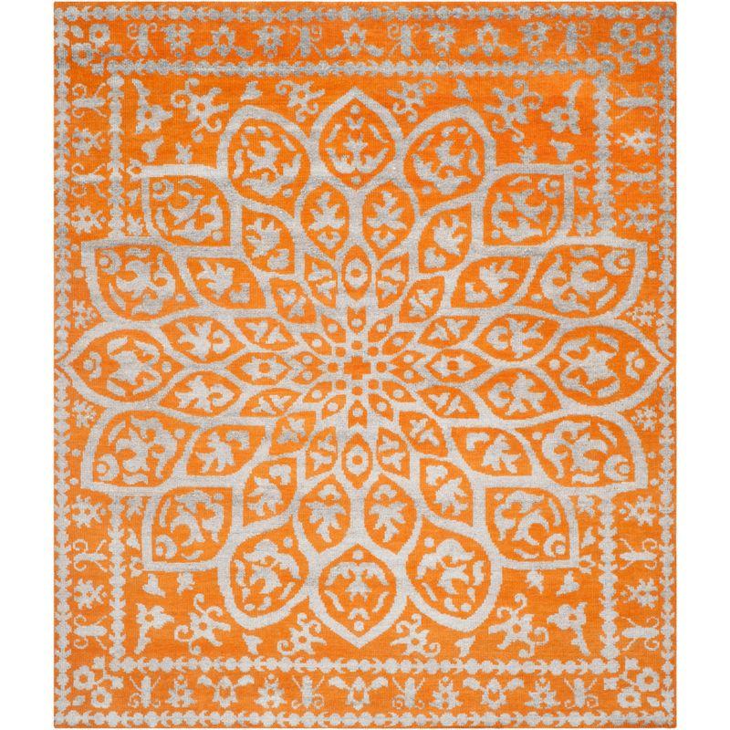 Stone Wash STW207 Hand Knotted Area Rug - Copper - 6'x9' - Safavieh.