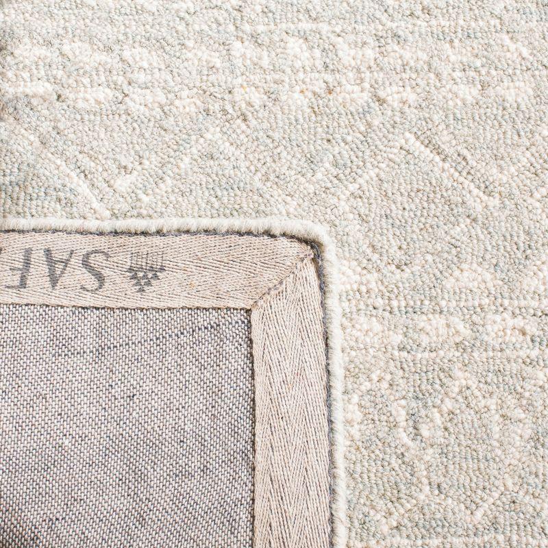 Micro-Loop MLP502 Hand Tufted Indoor Area Rug - Aqua/Ivory - 4'x6' - Safavieh