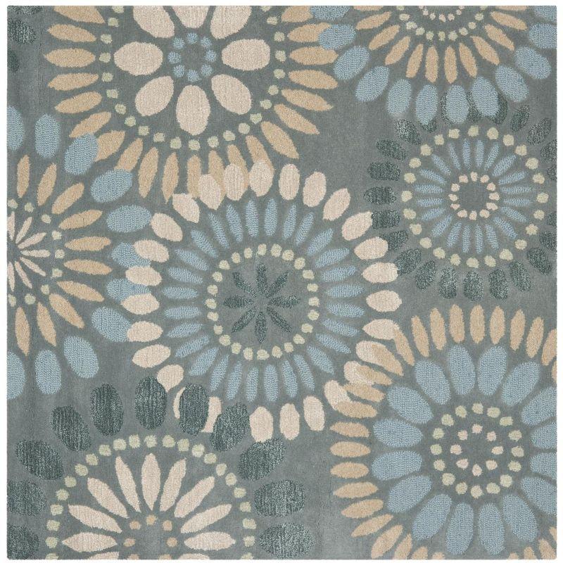 World Menagerie Arber Jardin Hand Tufted Wool Floral Rug