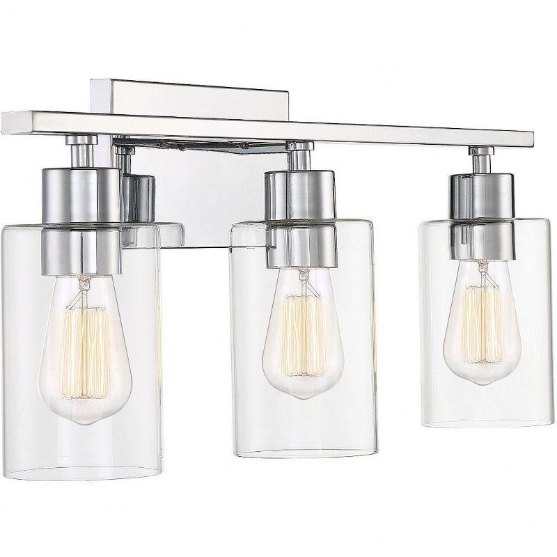 Lambert 3-Light Polished Chrome Bathroom Vanity Fixture