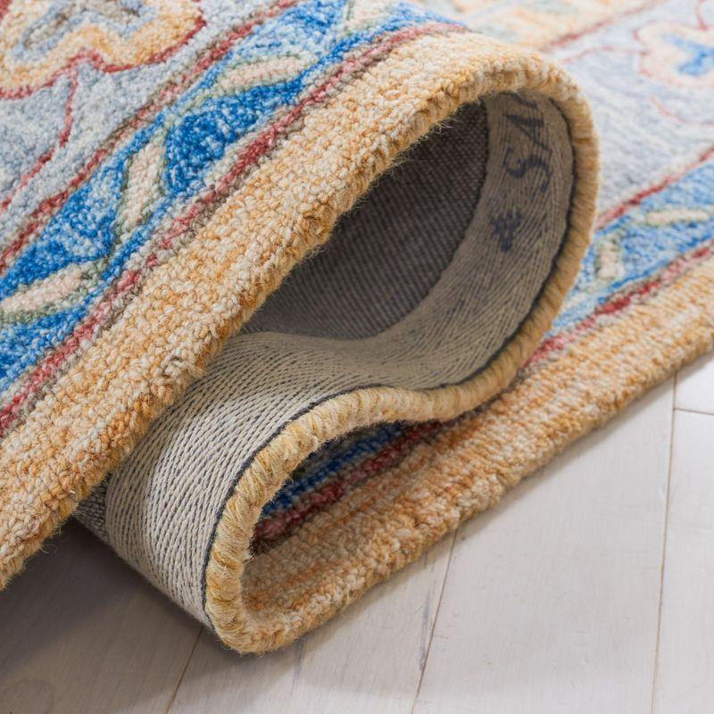 Metro MET352 Hand Tufted Indoor Accent Rug - Yellow/Rust - 3'x5' - Safavieh