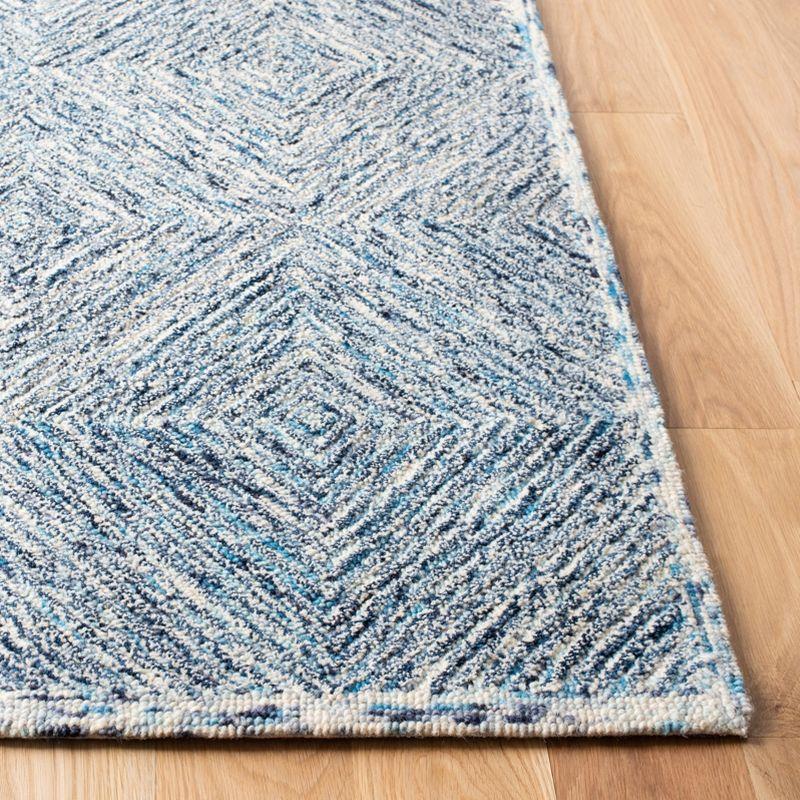 Capri Elegance Hand-Tufted Wool Area Rug in Blue - 3' x 5'