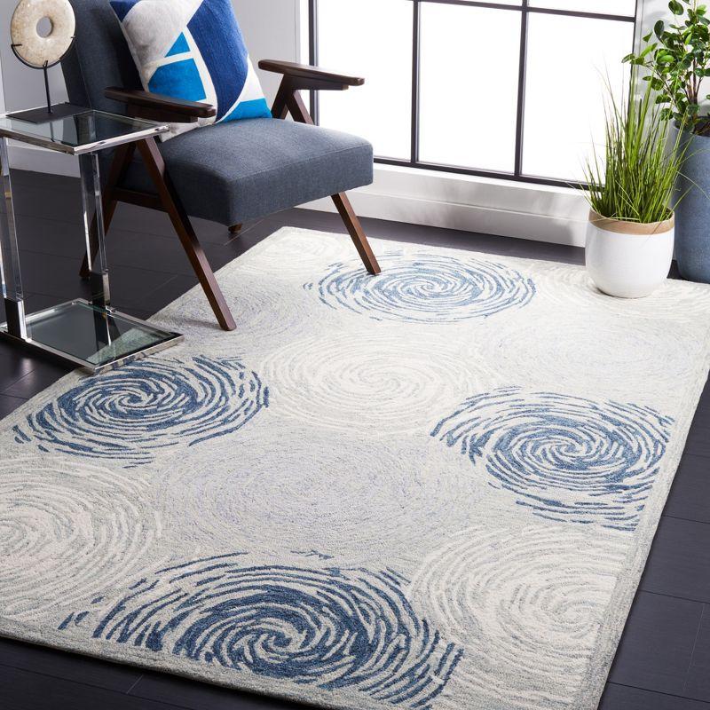 Micro-Loop MLP382 Hand Tufted Area Rug - Grey/Ivory - 5'x5' - Safavieh.