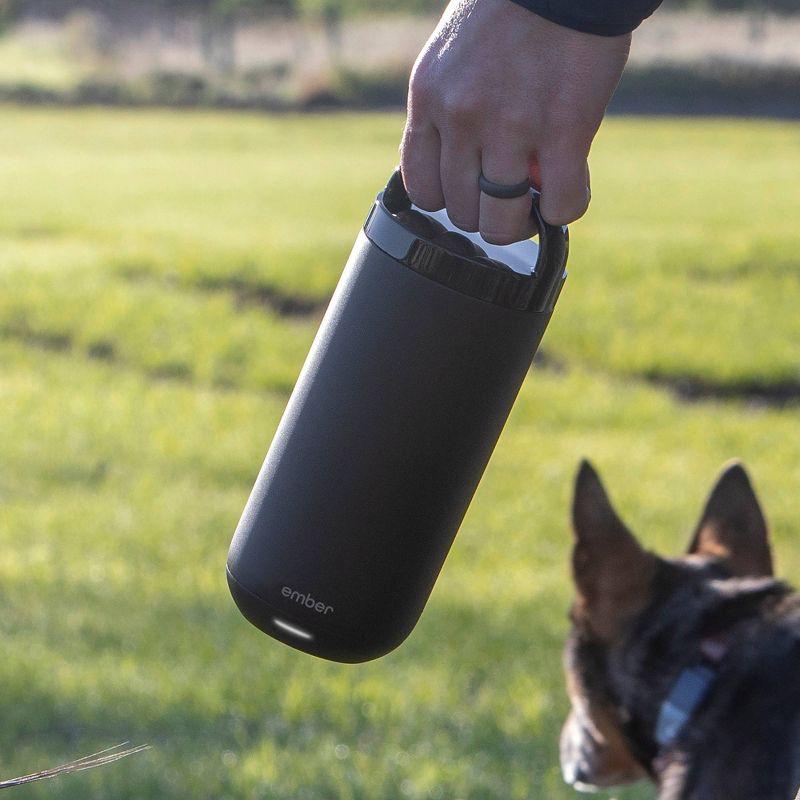 Ember 16oz Temperature Control Smart Tumbler Mug Slate Black: Stainless Steel, Hand Wash, Hot Beverages