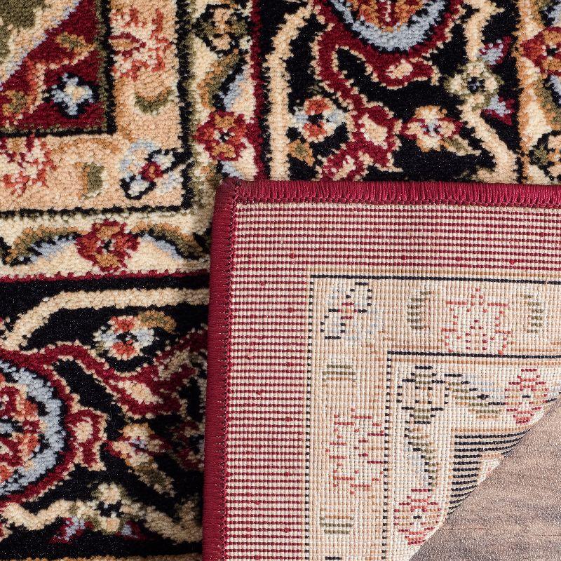 Hand-Knotted Red and Black Persian Runner Rug