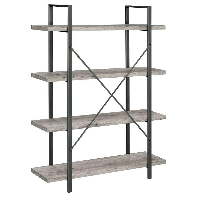 55" Cole 4 Shelf Bookcase with Frame - Coaster