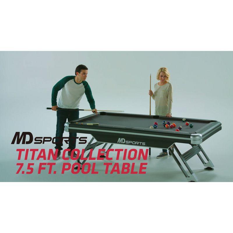 MD Sports 7.5' Titan Pool Table