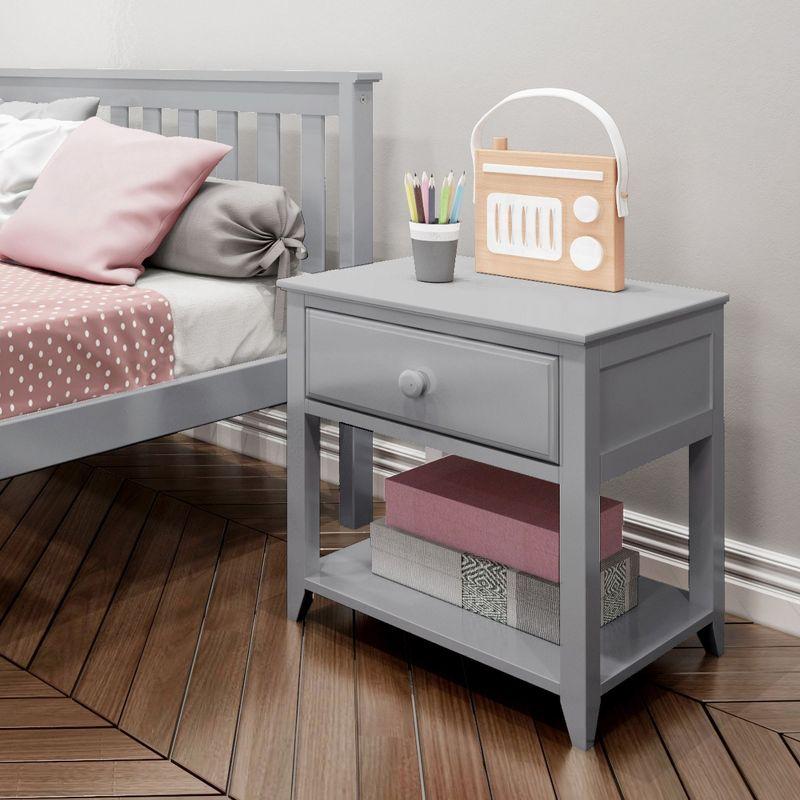 Max & Lily Nightstand with Drawer and Shelf