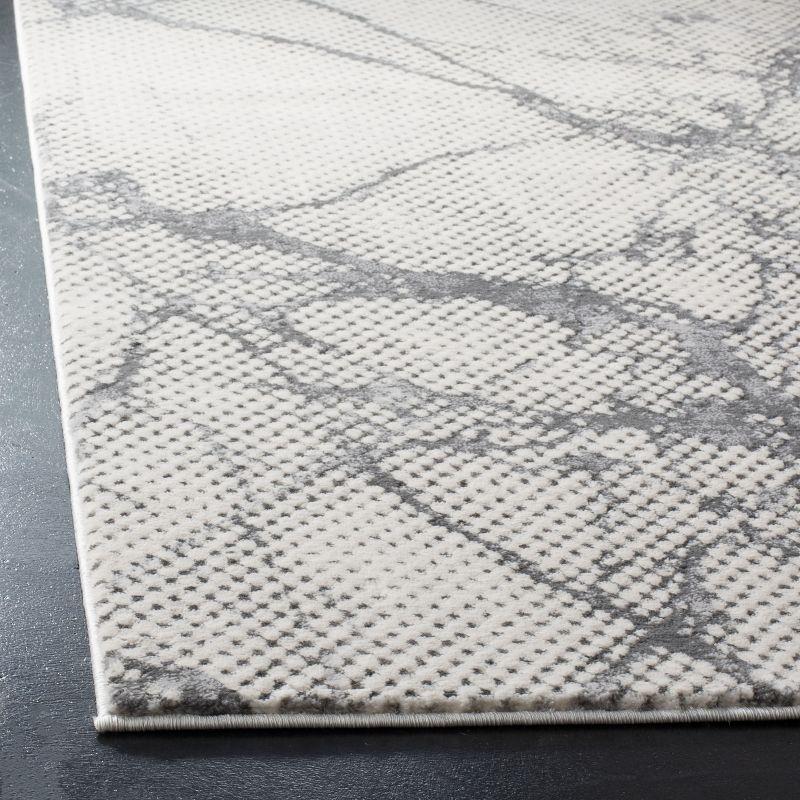 Lurex LUR187 Power Loomed Area Rug - Ivory/Grey - 5'3"x7'6" - Safavieh