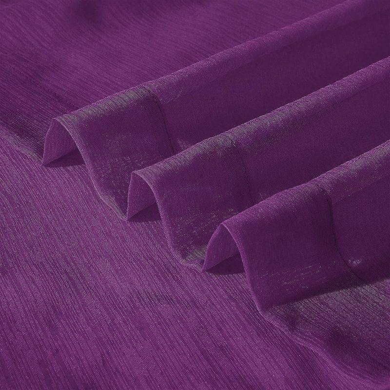 Dainty Home Sheer Window Curtains 2 Panels 54" W X 84" L (108" W) Extra Wide Linen Textured Curtains & Drapes For Living Room, Bedroom, Farmhouse Curtains, Boho Decor, Light Filtering Window Treatments With Grommets