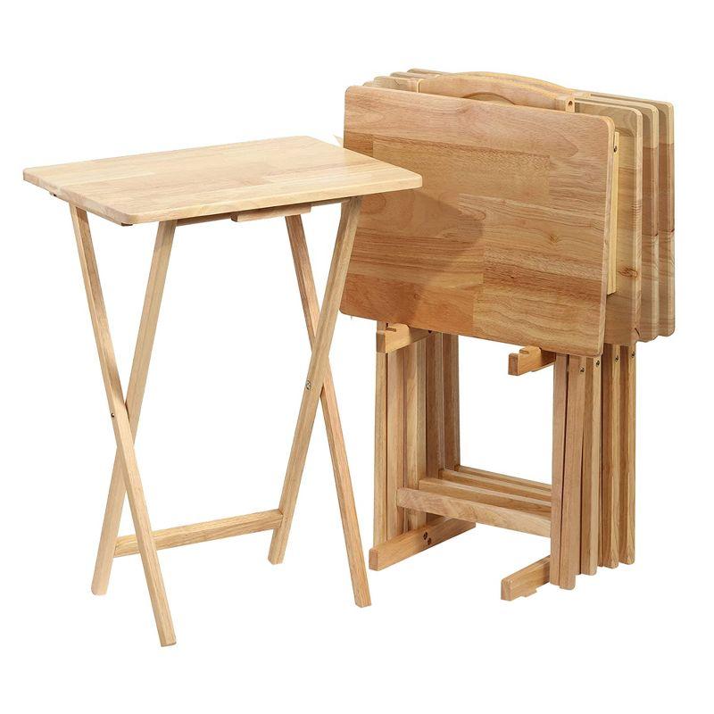PJ Wood Tray Table (Set of 2)