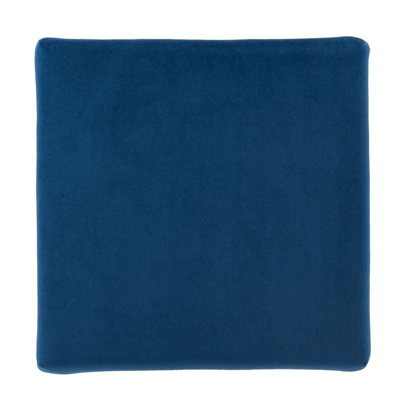 Fleur Square Ottoman - Navy/Gold - Safavieh