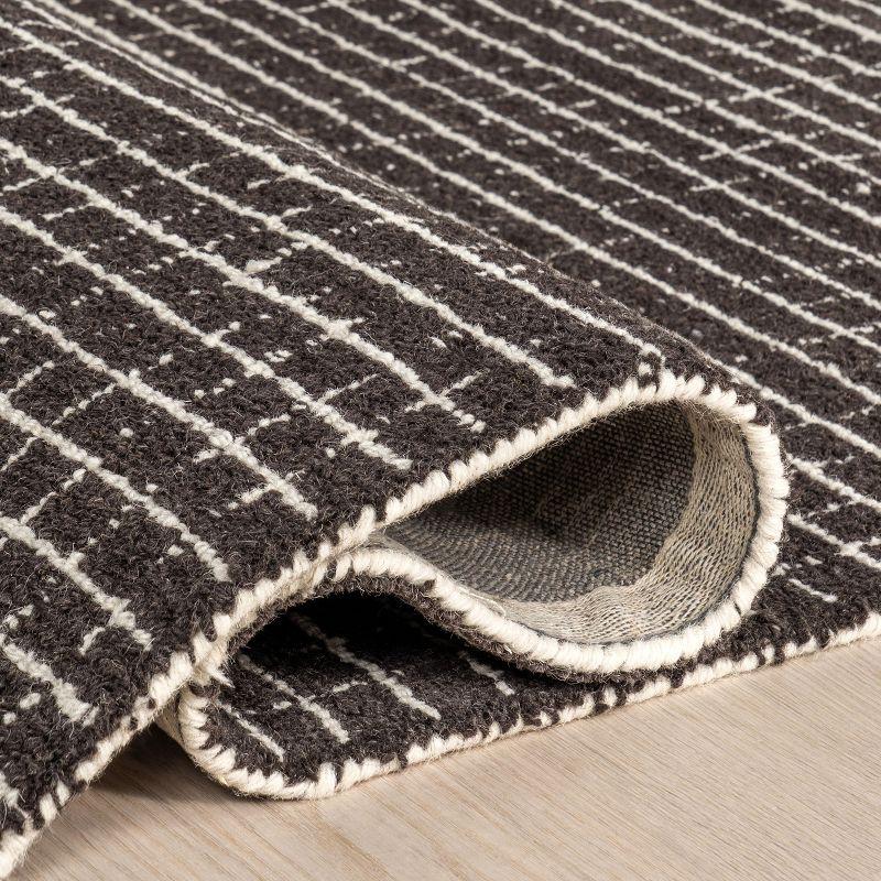 Arvin Olano x Rugs USA Melrose Checked Wool Area Rug