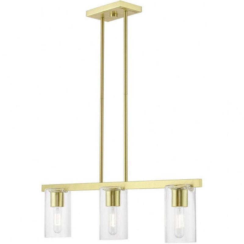 Livex Lighting Clarion 3 - Light Chandelier in  Satin Brass