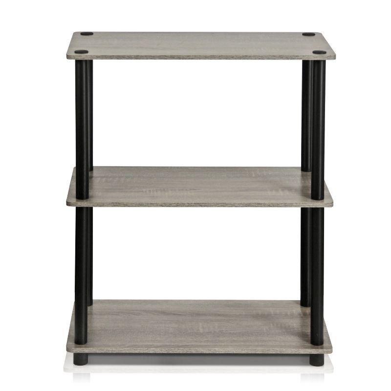 Furinno 3-Tier Industrial Bookcase Compact Bookshlef Multipurpose Open Storage Shelf Display Rack