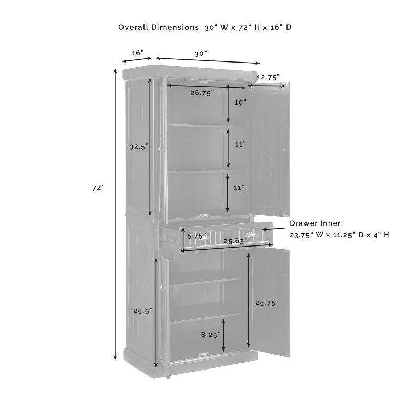 Seaside 72'' Kitchen Pantry